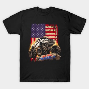 God bless america monster truck T-Shirt